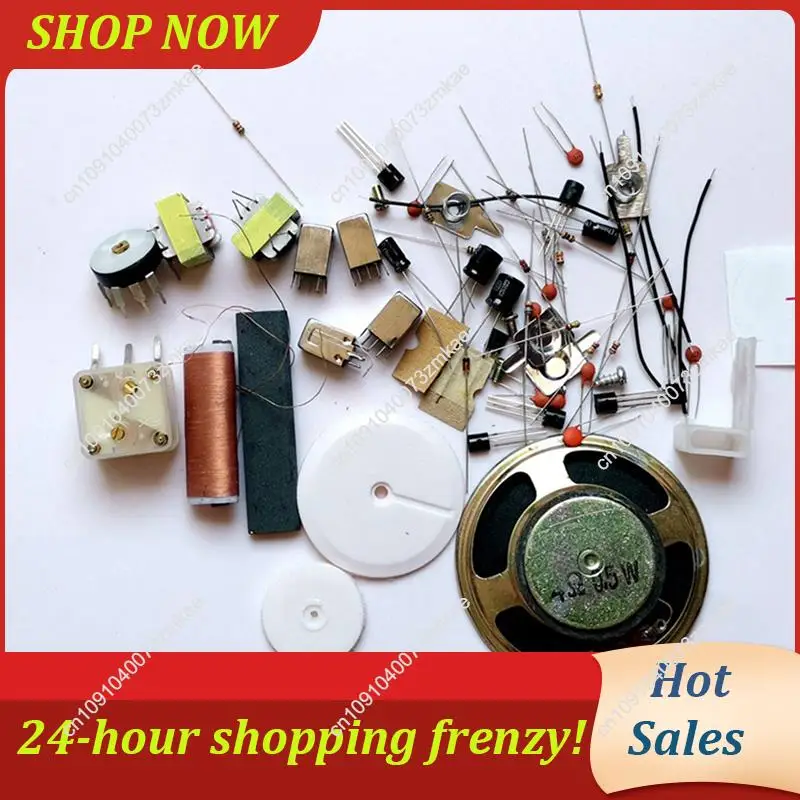 البيع اليومي 4 مجموعة 7 أنبوب AM راديو الإلكترونية لتقوم بها بنفسك عدة مجموعة التعلم الإلكترونية HX108-2 لتقوم بها بنفسك عدة بدون بطارية