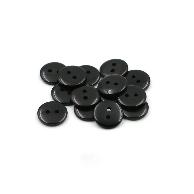 9mm/10mm/11mm/12mm/15mm Sewing Accessories 1000pcs Transparent Bread Resin Buttons For Baby Clothing Pad Accessoires Wholesale