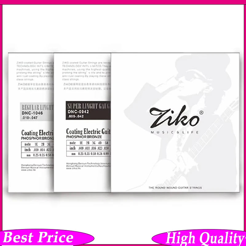 

Струны для электрогитары ZIKO American Nickel Wound с шестигранным сердечником из сплава - Запчасти и аксессуары для гитар