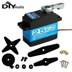 DS3225 25KG PRO Digital Servo DS3225SG High Torque Coreless RC Servo Full Mental Gear Waterproof for 1/8 1/10 Robotic DIY RC Car