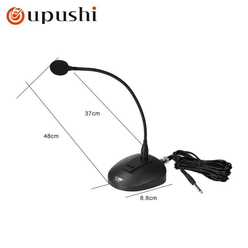 Oupushi SM-88 Conference Microphone Wired Desktop Microphone Broadcast Amplification Microphone Capacitor Mic