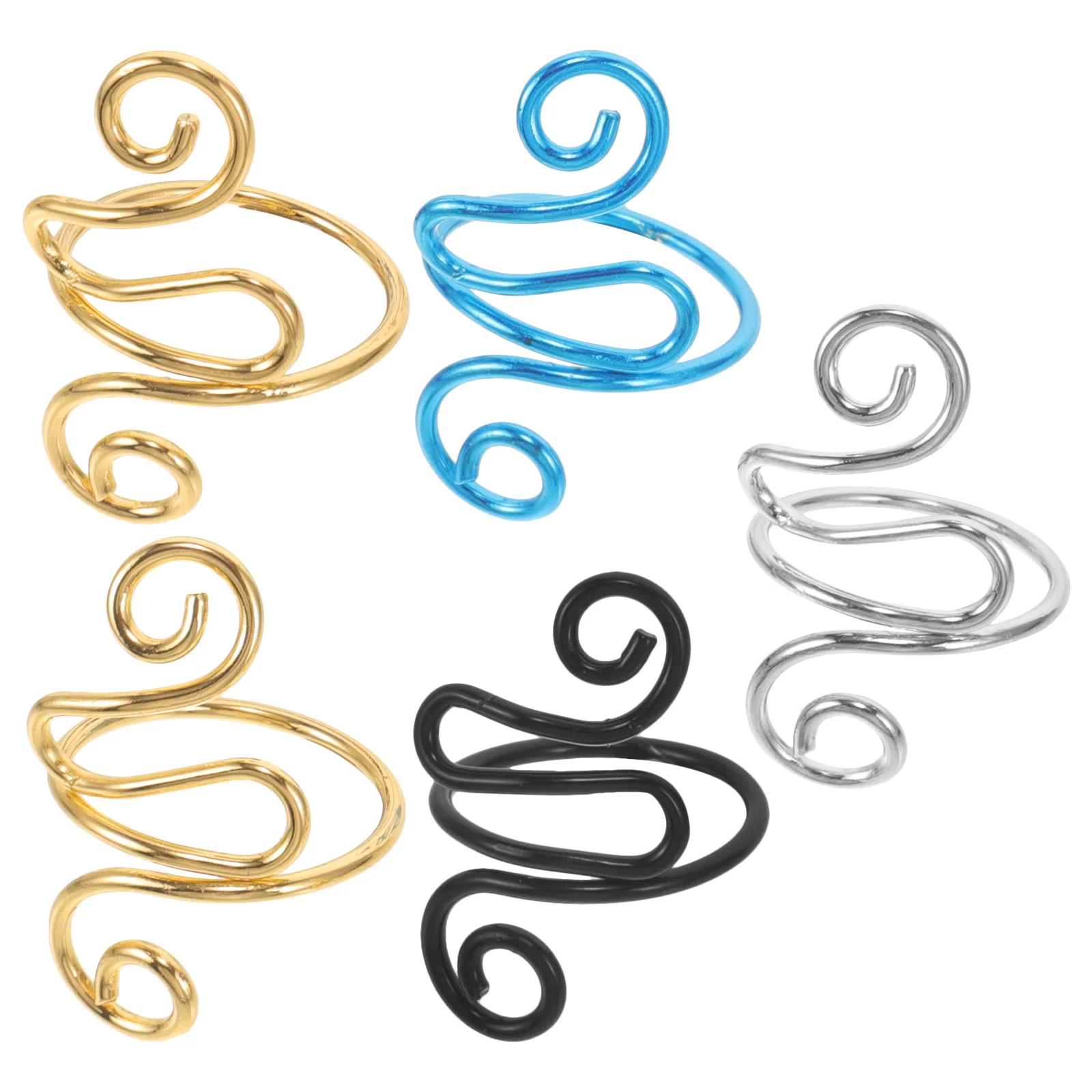 5 قطعة حلقات الحياكة الكروشيه التوتر الدائري قابل للتعديل إصبع حلقة الغزل دليل للخياطة الحرفية الكروشيه اكسسوارات أداة للحرف اليدوية