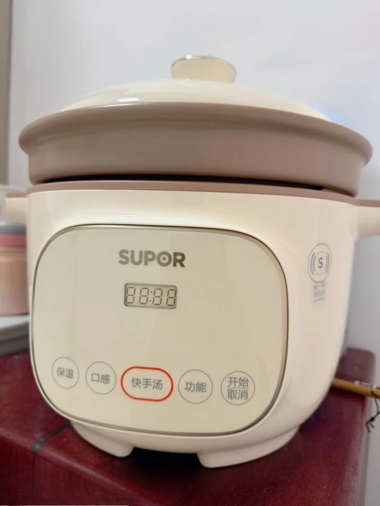 

household Chinese ceramic electric stew pot kitchen ceramic electric casserole soup smart dry baked braised new