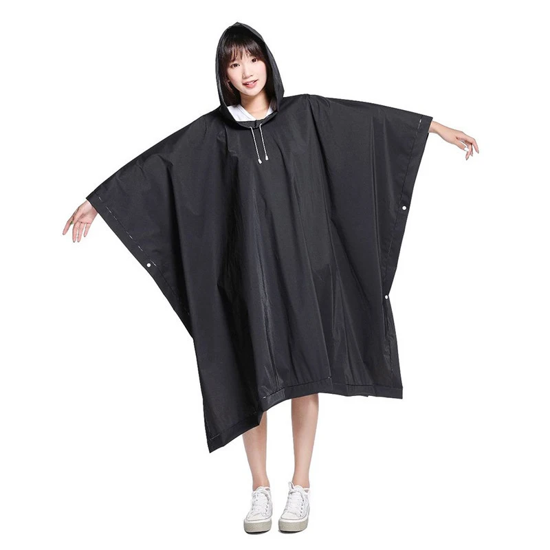 1Pcs Multifunctional Raincoat Outdoor Waterproof Rain Poncho Women Men Adult Hooded Reusable Rain Coat For Camping Tent Mat