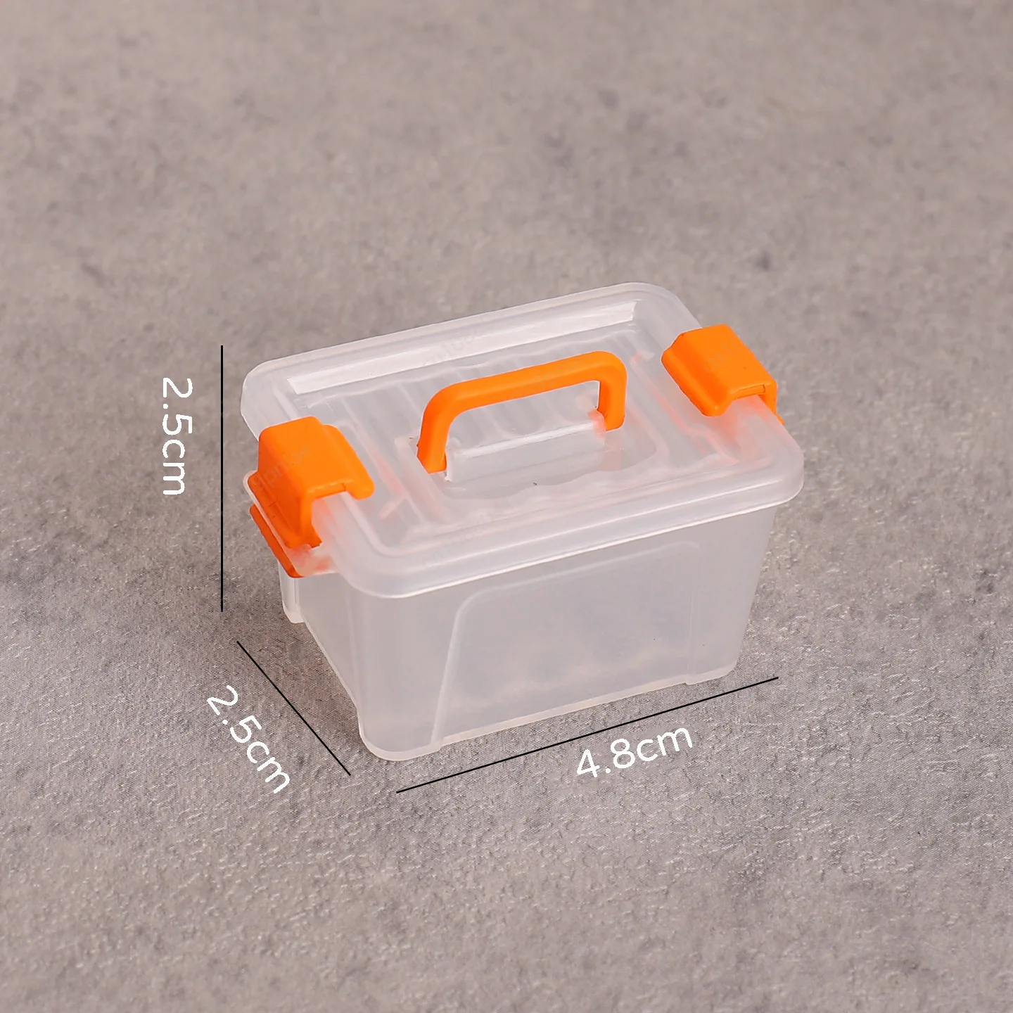 Miniature Scene Mini Storage Box Plastic Suitcase Transparent Box Sorting Medicine Glove Gadget Storage