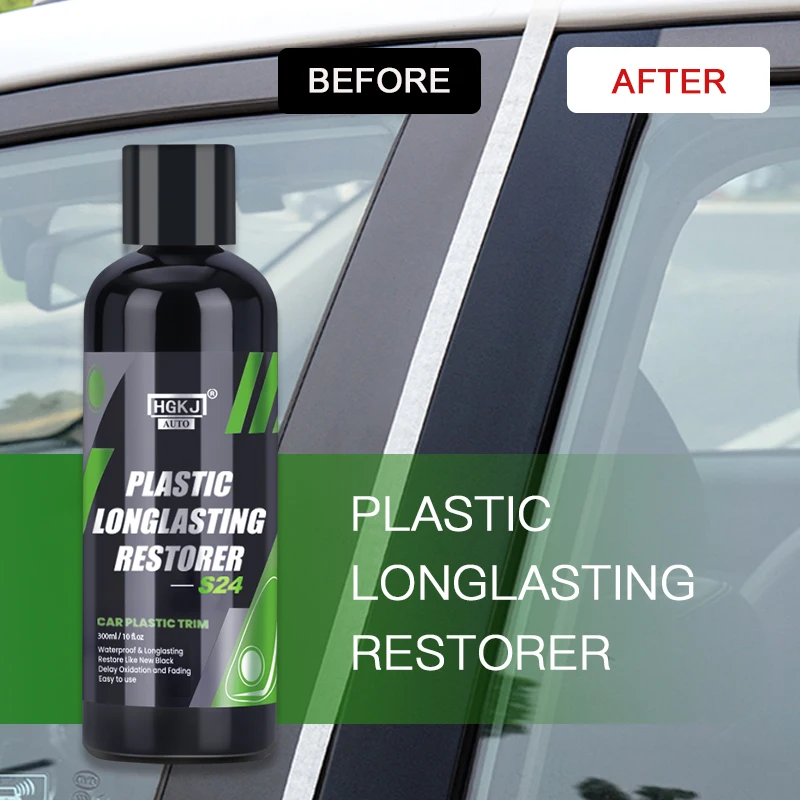 

S24 Car Plastic Restorer LongLasting Maintain Gloss Cleaning Protects Renovator For Car Detailing Auto Polish Coating Protects