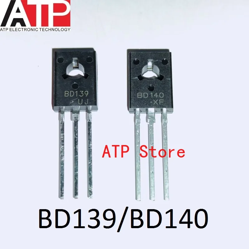 

100 Pairs/lot New Original BD139/BD140 BD139 NPN BD140 PNP TO-126 1.5A 80V BJT Transistors