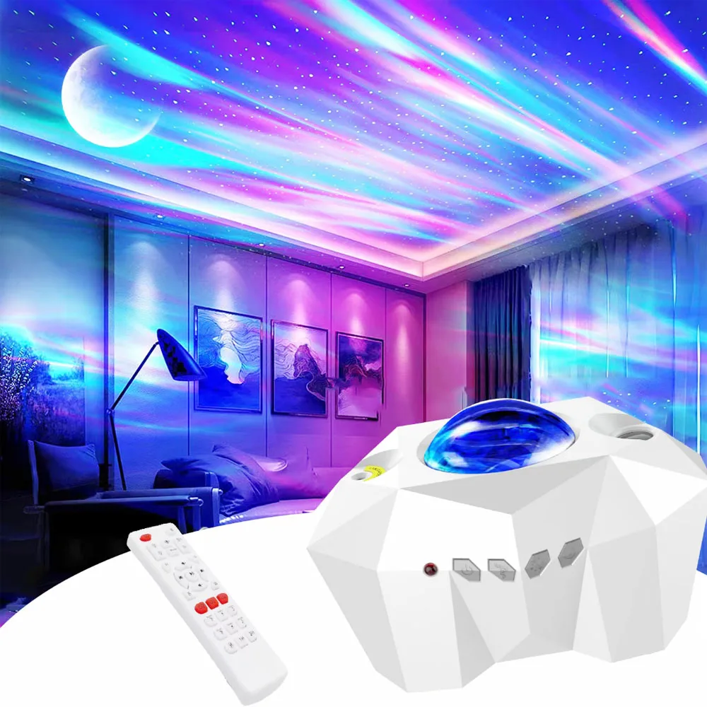 NEW Galaxy Projector Lamp Starry Sky LED Night Light For Home Bedroom Room Decor Children\'s Gift Projection Table Desk Lamps