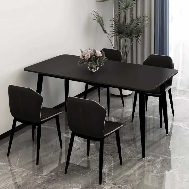 흰색 유럽 식탁 크림 바람 품질 미학 성인 레스토랑 테이블 조명 럭셔리 현대 Muebles 주방 가구