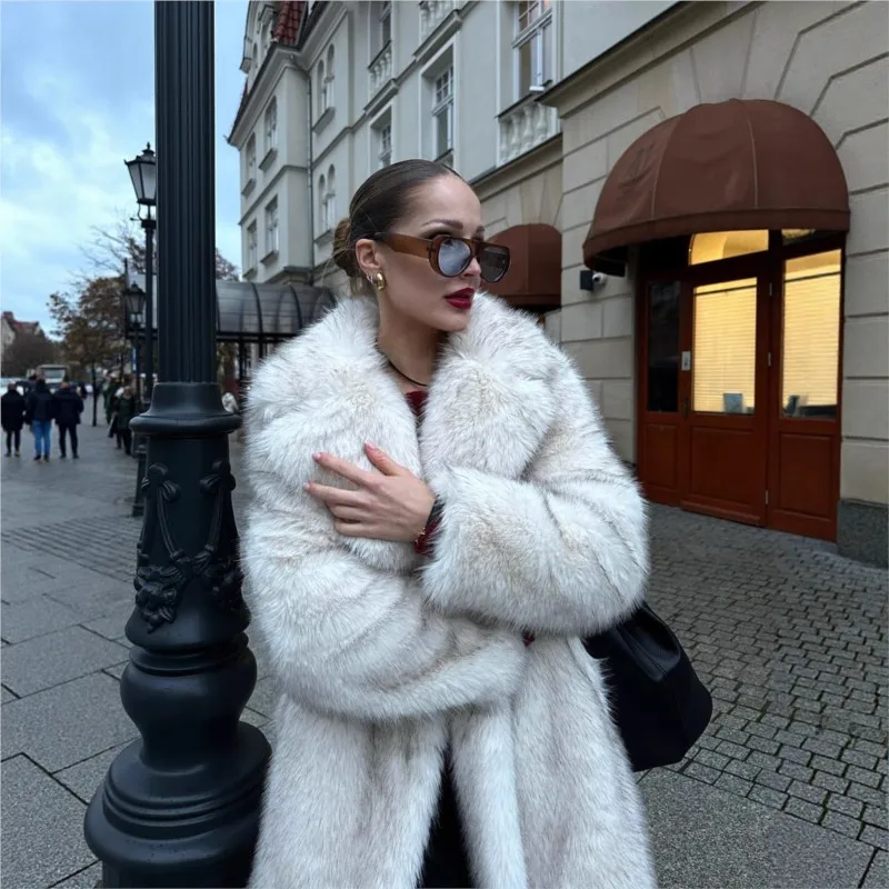 

Mixed fur coat women's new style for women