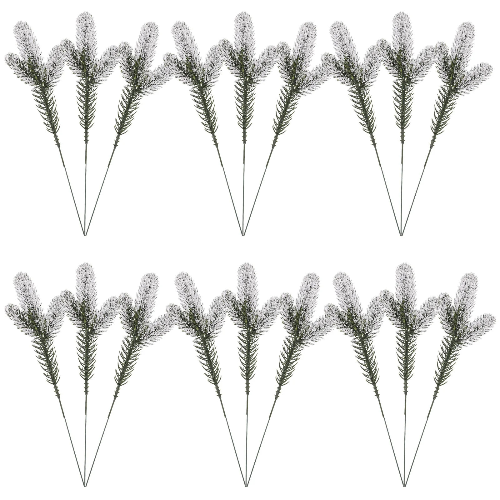 

24Pcs Artificial Pine Needle Branches Realistic Faux Pine Picks Christmas Tree Ornaments Xmas Gift Decor Winter Holiday