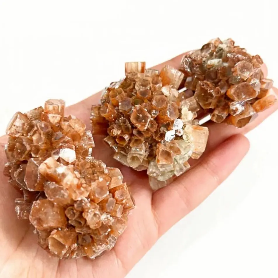 New  Natural Rare Orange Aragonite Quartz Mineral Crystal Cluster Shape Rough Stone Nepheline Specimen Healing Home Decor