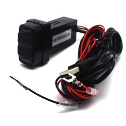 Otomatik 12v çift 2 Port USB ile ses hızlı araba şarjı şarj Mitsubishi için Fit