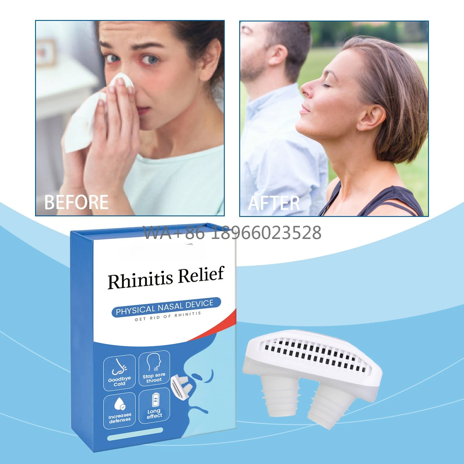 Dispositivo de Limpieza Nasal, Cuidado Personal, Electrodomésticos, Alivia la Congestión Nasal, Picazón y Molestias en la Nariz
