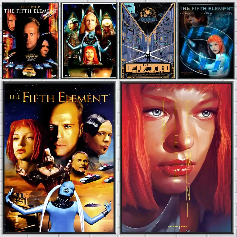 The Fifth Element Poster HD Self-adhesive Waterproof Paper Sticker Suitable For Living Rooms Bedrooms Home Decor