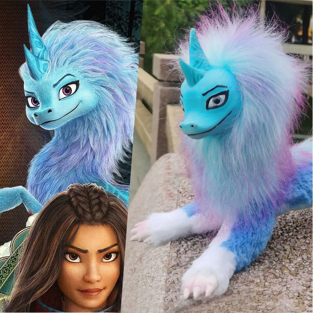 لعبة ديزني سيسو دراجون القطيفة كبيرة الحجم، ألعاب ديزني كارتون دراجون هانت ليجند، دمى كاواي المحشوة الناعمة، هدية عيد ميلاد