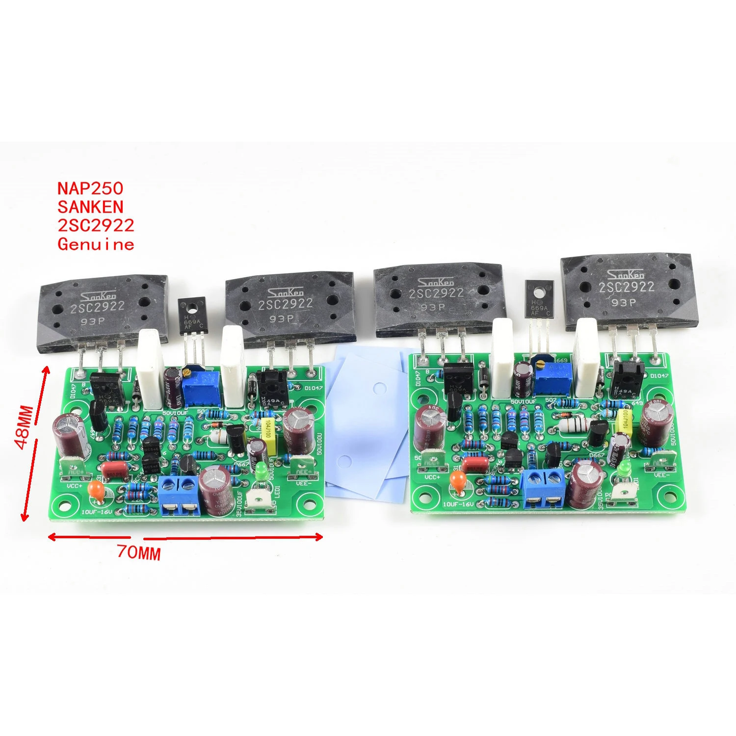 2 Buah NAIM NAP250 MOD Stereo 2 Saluran Daya HiFi Papan Amplifier AMP DIY Kit/Selesai untuk DIY 80W 15V-40V Gratis Pengiriman