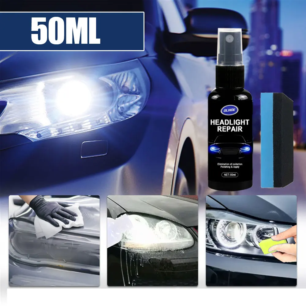 

1Pc Universal Car Headlight Polishing Agent Scratch Remover Repair Fluid Headlight Renewal Polish and Maintenance Liquid Kit