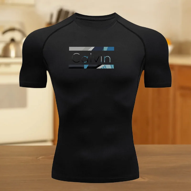 

Clothing Fitness Compression Running T-Shirt Men Tops Bat T-Shirts Men Quick-Drying Gym Sportswear Jersey Tee for Summer Fabric