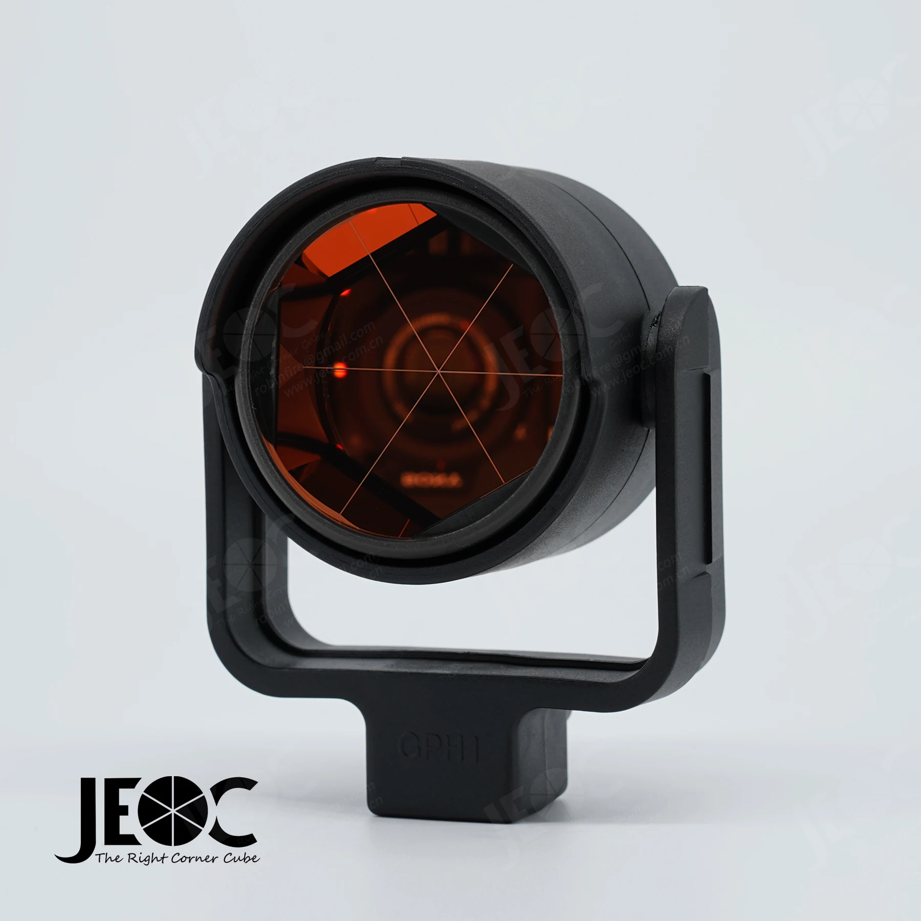 JEOC GPR1+GPH1 Simple Reflective Prism, Surveying Reflector for Leica Total Station System Accessories Topography Copper Coated