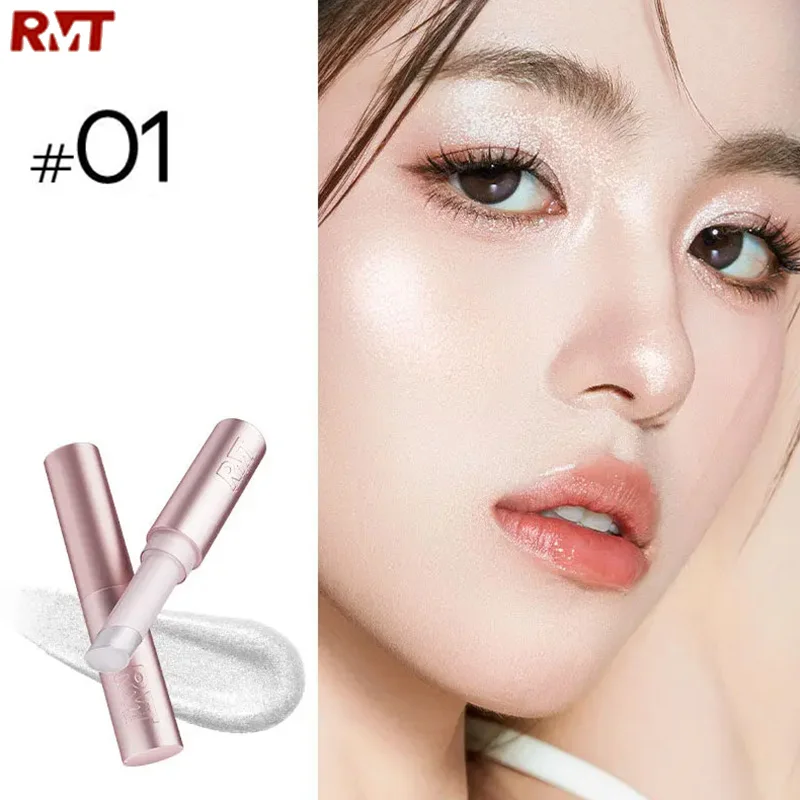 

RMT тени для век с мерцающим блеском, блестящий металлический хайлайтер, ручка с тонкой вспышкой, стойкий макияж для глаз, лица