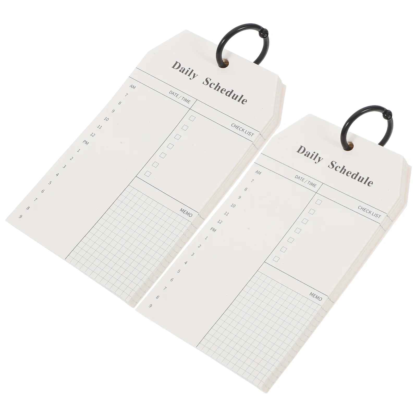 

2Pcs Memo Book Daily Desk Notepad List Notebook ganizer Portable Refillable Notebook Weekly Notepad Planner Teacher Planner