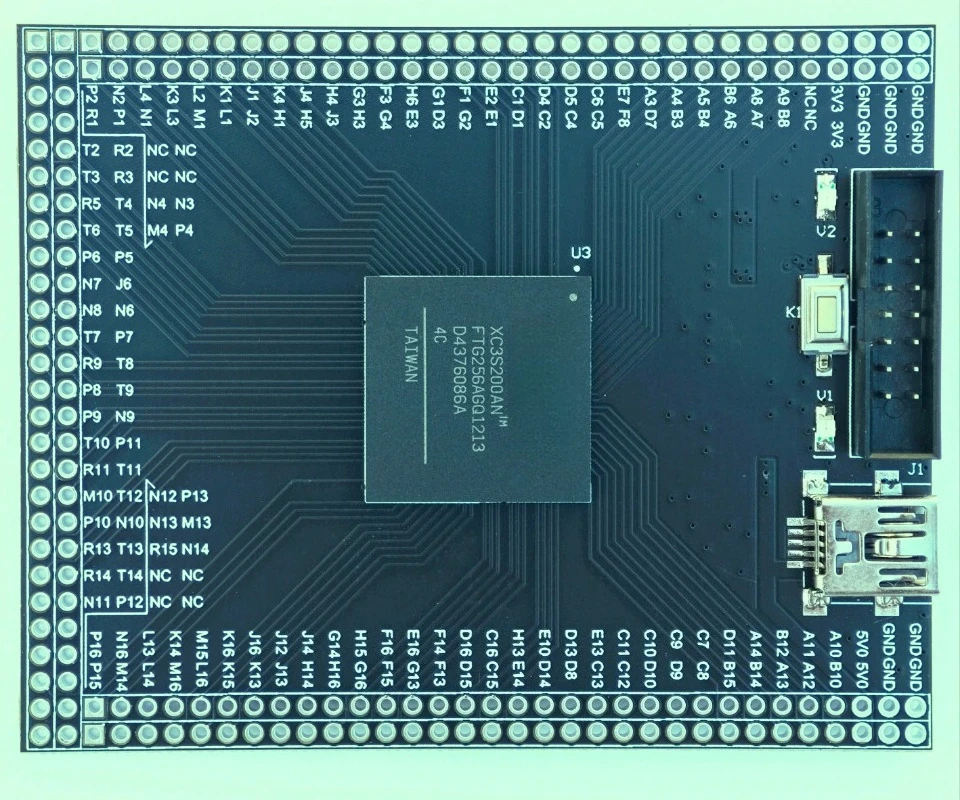 Spartan-3 XC3S200AN FPGA Core Board, Embedded Development Experimental Board