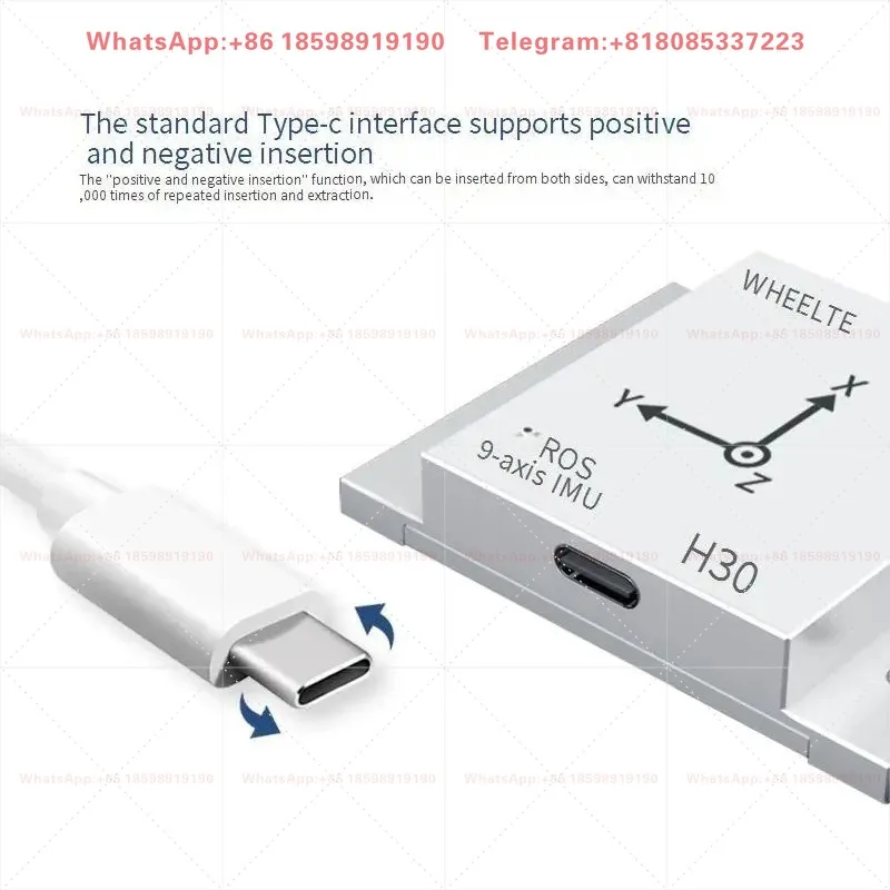 WHEELTEC H30 Series 9 Axis High Precision IMU Inertial Navigation Sensor ROS Compatible Industrial Attitude Measurement Module