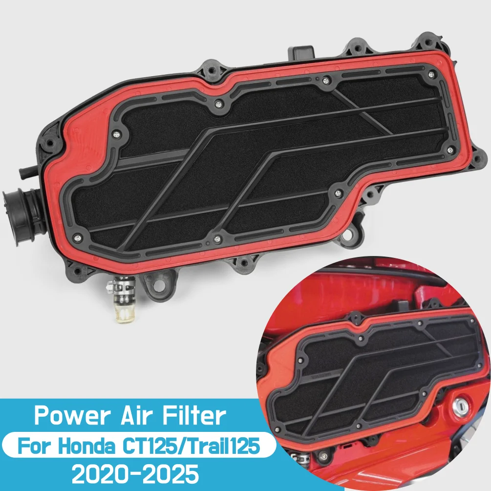 

For Honda Hunter Cub CT Trail 125 2020-2025 CT125 Trail125 Power Air Filter Motorcycle Genuine Element Replacement Air Cleaner