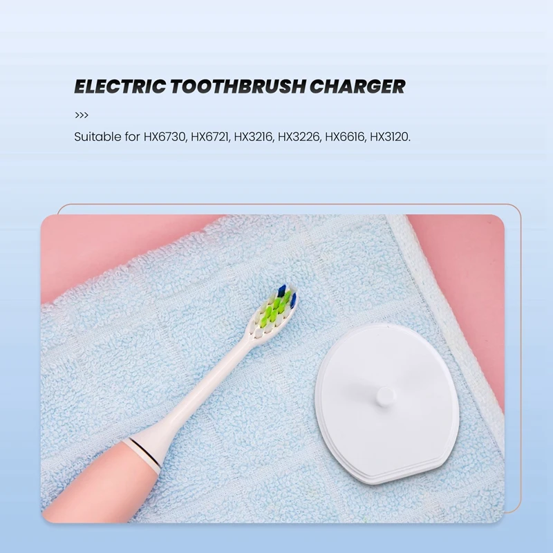 Cargador de cepillo de dientes eléctrico, Base de carga, Cable de datos de línea USB, Base portátil para HX6730 HX6721 HX3216-A22G