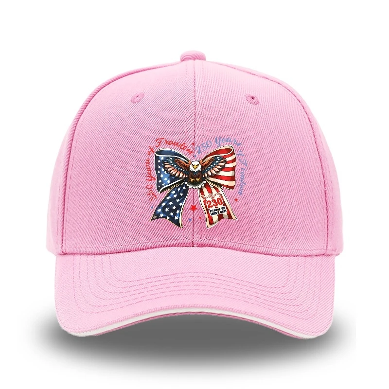 

250 Years of Freedom Commemorative Baseball Cap, Unisex Bow Tie Low Brim Daddy Cap, Adjustable Classic Casual Sports Hat