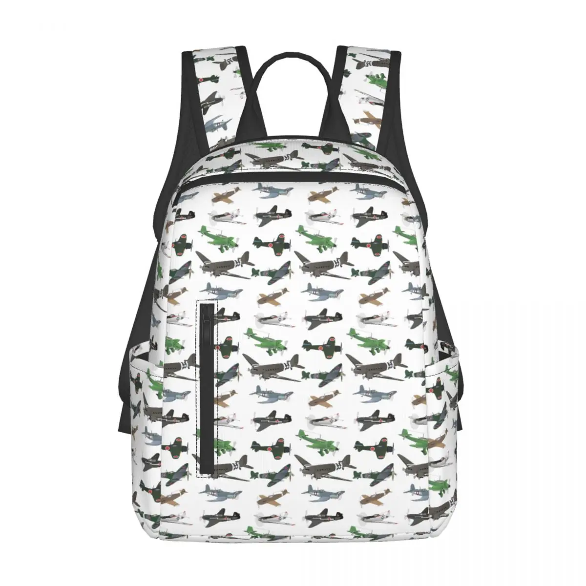 

Multiple WW2 Airplanes Backpack Daypack Large Capacity Kids BookBag School Bag Shoulder Bags for Men Women