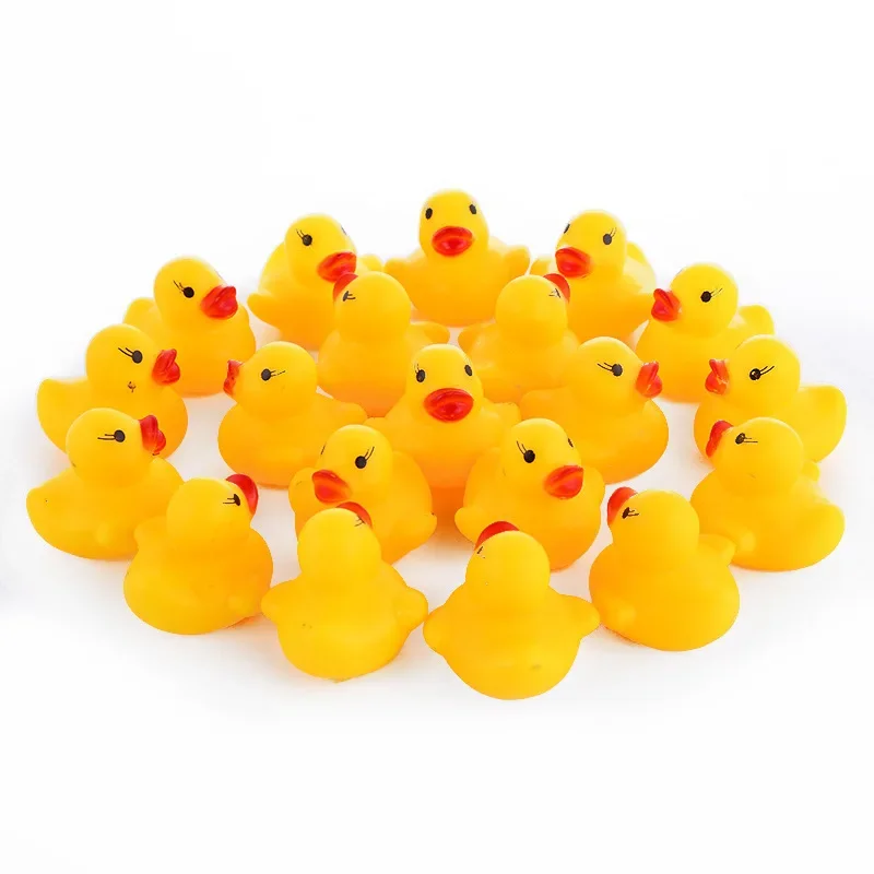 

1PC Squeaky Sound Rubber Duck Float Bath Toys Baby Swimming Pool Shower Water Game Toys for Baby Toys Children Funny Gifts 3.5cm