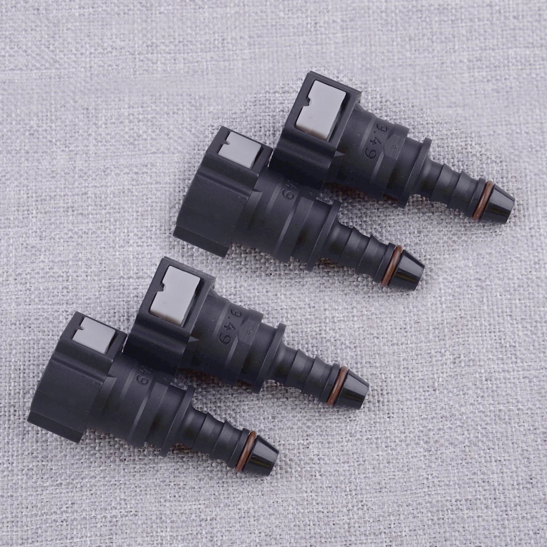 

4Pcs Car Fuel Line Hose Pipe Quick Connectors Straight Push-On Single Barb for 3/8" to 5/16" ID Nylon Tubing Accessories