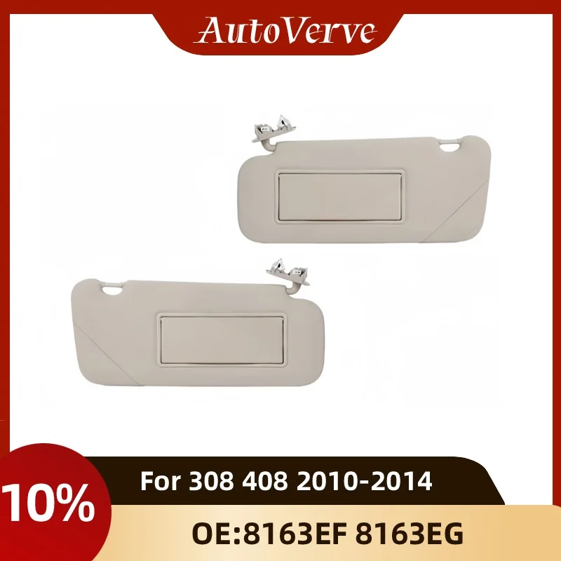 8163EF 8163EG for Peugeot 308 408 2010-2014 Car Vehicle Interior Spare Parts Accessories Set Sun Visor Vanity Mirror Replacemen