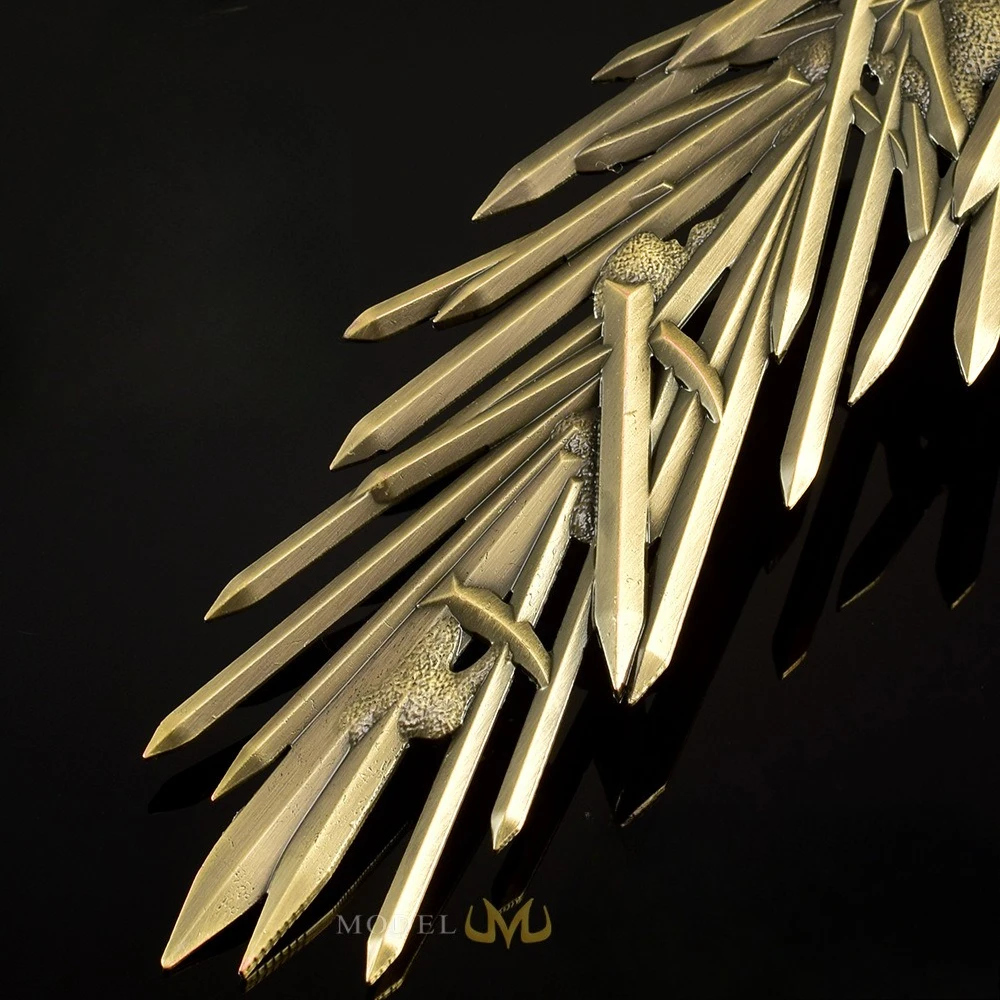 ดาบเกรทซอว์ดแบบแหวนต่อ 30 ซม. อุปกรณ์เสริมเกม โลหะทั้งหมด กล่องของขวัญ ของเล่น ซามูไร ของสะสม ของตกแต่ง ของขวัญสำหรับเด็กผู้ชาย