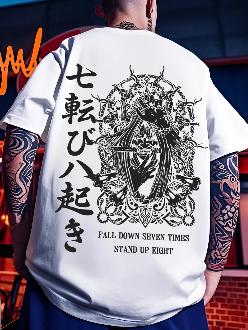 A Casual Men'S Short-Sleeve T-Shirt Featuring a Retro Y2K Style with a Unique Pattern Inspired by The Abyss