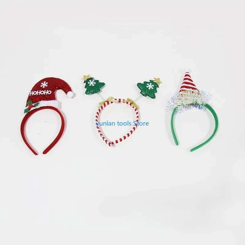 Set fascia per testa Natale da 50 libbre 6 adulti vestiti per i capelli accessori per capelli per le forniture da