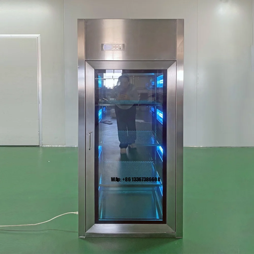 

Electronic Interlocking Food Factory Disinfection Cabinet with Transfer Window Pass Box Air Cleaning Equipment