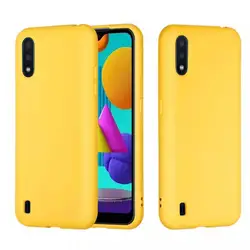Yellow Matte Phone Case For Samsung galaxy A10 A10E A20 A20E A30 A40 A50 A70 S A01 A02 S A11 A21 A31 A41 Silicone TPU Back Cover