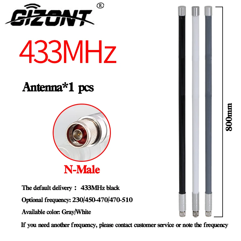 LoRaWAN-Modul mit omnidirektionaler, hochverstärkter Glasfaser-Außenantenne, unterstützt kundenspezifische Anpassungen, 433 MHz, 230 MHz, 450–470–5 MHz, N-Stecker. – Detail 6