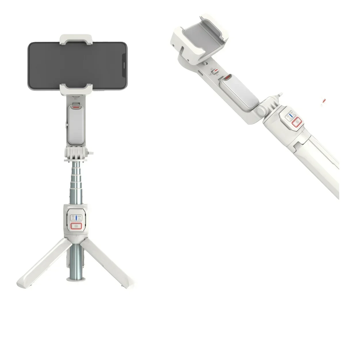 Manufacturer Supplier Lock Buckle Design Fpv Mode Built In Tripod Selfie Stick Gimbal