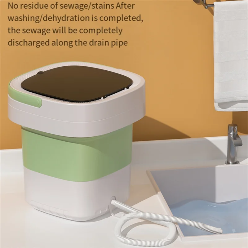 

B69A Мини Складная стиральная машина емкостью 12 л Автоматическая домашняя портативная многофункциональная стиральная машина для детского нижнего белья Прочная британская P