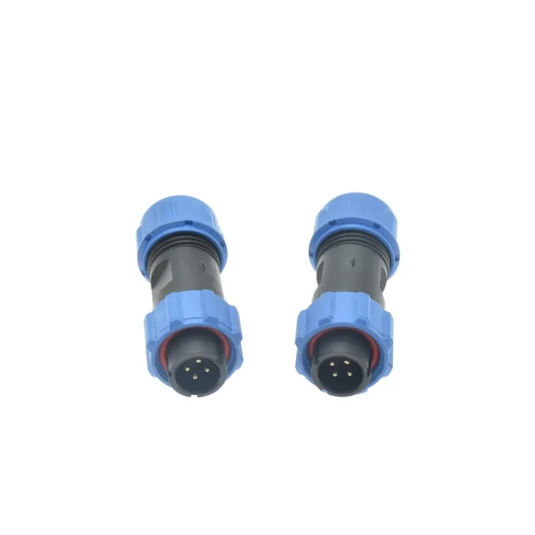 Plastic 4-core waterproof joint SP1310/P4+SP1311/S4 air docking connector