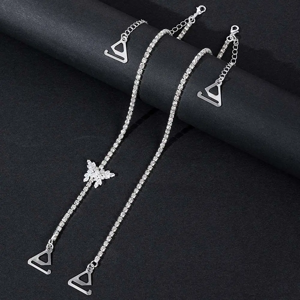 Butterfly Crystal Crystal Bra Shoulder Straps Intimate Accessories Anti-slip Buckle Belt Pearls Shoulder Straps Adjustable