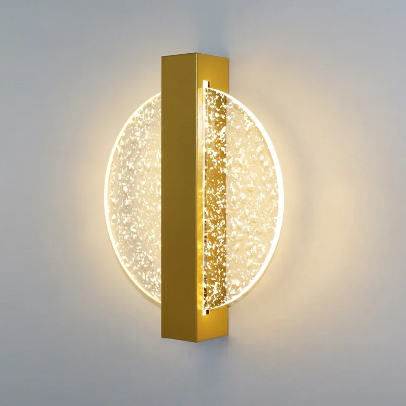 

Simple Modern Luxury Acrylic Indoor Surface Mounted LED Bracket Wall Lamp Home Hotel Decorative Bedside Wall Lights