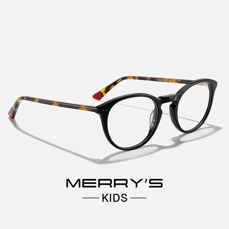 MERRYS DESIGN Blue Light Blocking Glasses Girls Boys Computer Glasses Acetate Oval Glasses Frames S7253FLG