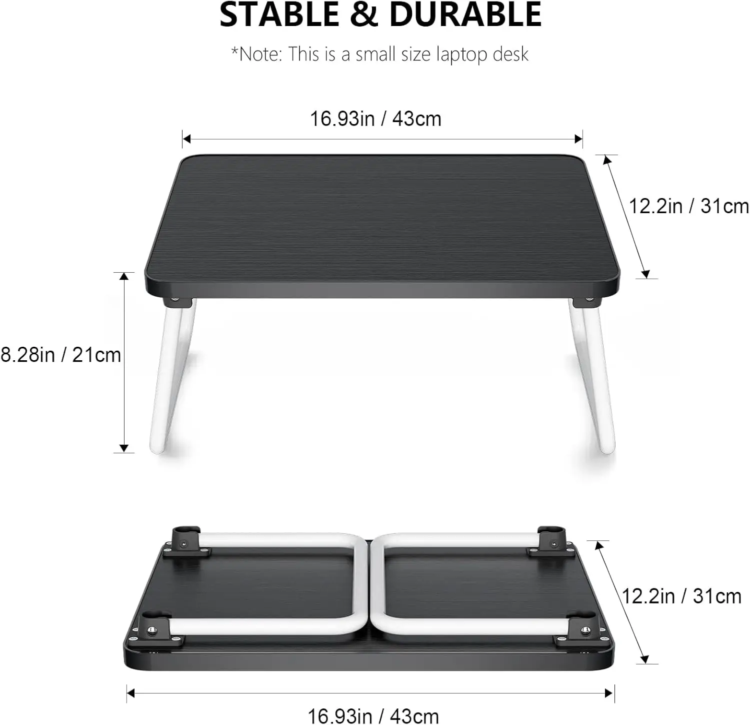 Foldable Lap Desk with Folding Legs 4