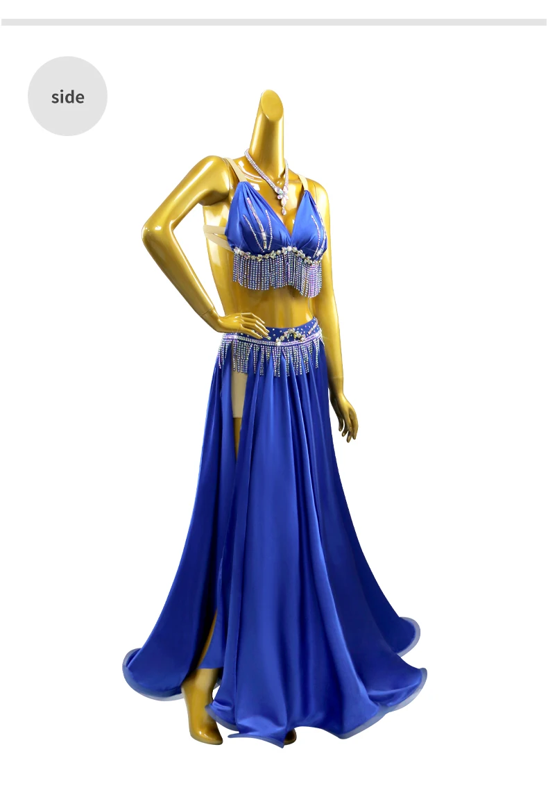 Bauchtanzkostüm Bühnenkleidung Damenanzug Orientalische Aufführungskleidung Mädchen Bauchtanzkleid Abend-Übungskleidung – Detail 8