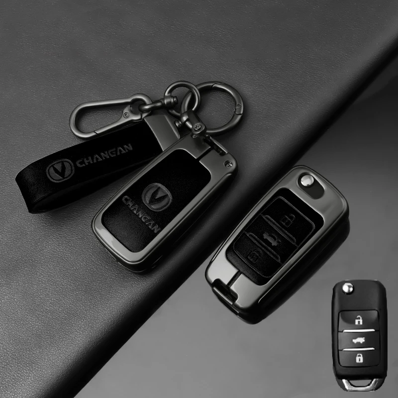 

For Changan CS75 Plus CS95 CS35 CS85 Alsvin CS55 Eado CS15EV CX20 CX70 Raeton Protection Car Key Case Cover Shell Bag Accessory